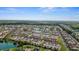 Aerial view showcases the Primary-planned community with ponds and mature landscaping at 621 Banks Dr. # 12-1, Myrtle Beach, SC 29588