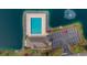 Aerial view of pool and parking at recreational center in community at 621 Banks Dr. # 12-1, Myrtle Beach, SC 29588