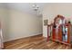 Dining room with laminate floors, chandelier, neutral paint, and furniture at 621 Banks Dr. # 12-1, Myrtle Beach, SC 29588
