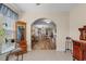 Sun room provides a seamless transition to the dining area, offering an open and inviting flow at 621 Banks Dr. # 12-1, Myrtle Beach, SC 29588