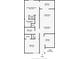 Detailed floor plan showcasing the layout with two bedrooms, living, dining, kitchen and balcony at 720 North Waccamaw Dr. # 312, Murrells Inlet, SC 29576