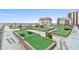 An outdoor mini-golf course on the rooftop of the building is available for residents and guests at 7200 N Ocean Blvd. N # 439, Myrtle Beach, SC 29572