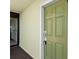 Condo unit door with secure entry, conveniently located near building entrance at 9400 Shore Dr. # 725, Myrtle Beach, SC 29572