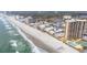 Stunning aerial view of a beachfront resort with ocean views and easy beach access at 9620 Shore Dr. # 307, Myrtle Beach, SC 29572