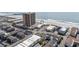 Aerial view of complex, with parking, a community pool, and a convenient beachside location at 9620 Shore Dr. # 307, Myrtle Beach, SC 29572