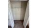 A closet with open white doors and white shelving, providing ample storage at 1014 Mimosa Ct., Conway, SC 29527
