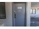 Condo unit entrance with keypad lock and door number 207 at 2001 S Ocean Blvd. # 207, Myrtle Beach, SC 29577
