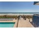 Enjoy ocean views from the pool deck at 2001 S Ocean Blvd. # 207, Myrtle Beach, SC 29577