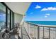 Scenic balcony offering stunning ocean views and comfortable seating at 2701 N Ocean Blvd. # 1154-60, Myrtle Beach, SC 29577
