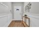 Cozy entryway with wood-look floors and soft gray walls, complemented by light-colored trim at 3004 Fiddler Ct., Loris, SC 29569