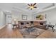 Spacious living room with a comfortable sectional sofa and stylish decor at 3004 Fiddler Ct., Loris, SC 29569