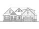 Charming exterior elevation showcasing a Craftsman-style home with a two-car garage at 348 Autumn Pheasant Loop, Calabash, NC 28467