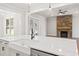 Bright kitchen featuring white countertops, stainless steel appliances, and an island at 348 Autumn Pheasant Loop, Calabash, NC 28467