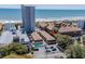 Aerial view showing the property's location near the beach and proximity to the ocean at 5508 Porcher Dr. # 3, Myrtle Beach, SC 29577