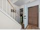 Inviting entryway with stairs and closet for storage at 5508 Porcher Dr. # 3, Myrtle Beach, SC 29577