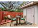 Charming patio with tables and chairs provides a relaxing outdoor space at 5508 Porcher Dr. # 3, Myrtle Beach, SC 29577