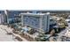 Expansive aerial view highlighting condo amenities, pools, and stunning beachfront location at 1105 S Ocean Blvd. # 422, Myrtle Beach, SC 29577