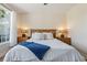 Serene bedroom featuring a comfortable bed, soft lighting, and views to the outdoor scenery at 136 Regency Dr., Conway, SC 29526