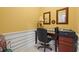 Office area with desk, mirrors, wall trim, and printer at 141 Wickham Ct., Pawleys Island, SC 29585