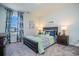Comfortable bedroom featuring carpet, and nice nautical decorations on the bed and walls at 1447 Nokota Dr., Conway, SC 29526