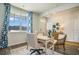 Another view of office, showing desk, chairs, and view from the window at 1447 Nokota Dr., Conway, SC 29526