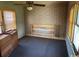 A small bedroom with patterned wallpaper at 1504 Chester St., Myrtle Beach, SC 29577