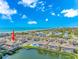 Aerial view of condos near ocean, pool, waterway, and beach at 1801 N Ocean Blvd. # A4, North Myrtle Beach, SC 29582
