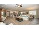 View of the open living space featuring a well-equipped kitchen, comfortable seating, and stylish decor at 1804 Hardwood Ct., Conway, SC 29526