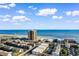Stunning aerial view showcasing the property's close proximity to the beach and surrounding condos at 191 Maison Dr. # B-319, Myrtle Beach, SC 29572