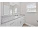 Bathroom vanity with granite countertop, undermount sink, and modern fixtures offers style and functionality at 201-F Madison Ct., Myrtle Beach, SC 29577
