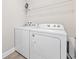 Well-lit laundry room with modern washer and dryer for convenient laundry care at 201-F Madison Ct., Myrtle Beach, SC 29577