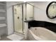 Well-lit bathroom with a separate glass shower and soaking tub for a spa-like experience at 2151 Bridgeview Ct. # 3-305, North Myrtle Beach, SC 29582