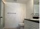Small bathroom with a combined shower and tub, single sink vanity and toilet at 2151 Bridgeview Ct. # 3-305, North Myrtle Beach, SC 29582