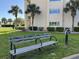 Shuttle Stop with bench seat offering convenient transportation access at 2151 Bridgeview Ct. # 3-305, North Myrtle Beach, SC 29582