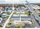 Aerial view of Sea Trail beach parking and beach access at 220 Clubhouse Dr. # 20B, Sunset Beach, NC 28468
