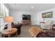 Comfortable living area with a modern entertainment setup and cozy decor at 234 Belmonte Dr., Myrtle Beach, SC 29588