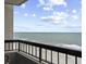 Enjoy the stunning ocean view from this private balcony with sand and surf just steps away at 2401 S Ocean Blvd. S # 1256, Myrtle Beach, SC 29577