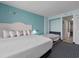 Comfortable bedroom with a bed and pull-out sofa, perfect for Gathering visits at 2401 S Ocean Blvd. S # 1256, Myrtle Beach, SC 29577