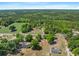 A cluster of homes in a serene, rural area surrounded by dense forests and open green fields at 2865 N Nichols Hwy., Nichols, SC 29581