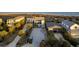 Aerial view showcases multiple homes with ample parking and nearby beach access at 35 Red Skiff Ln. # 35, Pawleys Island, SC 29585