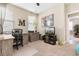 Well-lit office space with desk, chair, and beach themed decor at 363 Cypress Springs Way, Little River, SC 29566