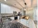 Spacious kitchen with granite countertops, stainless appliances, and an island with unique wood countertop at 400 Woodpecker Ln. # 17B, Murrells Inlet, SC 29576