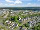 A scenic aerial view of the property, showcasing its proximity to nearby shopping centers at 405 Emerson Dr., Myrtle Beach, SC 29579