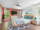 A beautifully decorated main bedroom featuring a beachy design and abundant natural light at 405 Emerson Dr., Myrtle Beach, SC 29579