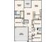 Detailed floor plan showcasing the layout, including the primary suite, bedrooms, and the open-concept kitchen and living areas at 447 Sw Hewett Landing Dr., Supply, SC 28462