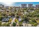Stunning aerial view of a house close to the beach and surrounded by trees at 505 19Th Ave. S, North Myrtle Beach, SC 29582