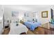 Comfortable bedroom featuring twin beds, stylish decor, and a serene atmosphere for a restful night's sleep at 6200 N Ocean Blvd. # 203, North Myrtle Beach, SC 29582