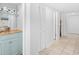 Hallway including a dry bar with glasses and a cabinet, adding an elegant touch at 6200 N Ocean Blvd. # 203, North Myrtle Beach, SC 29582