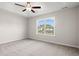 Bedroom featuring neutral walls, carpet floors, and a ceiling fan at 643 Snowy Owl Way, Conway, SC 29527
