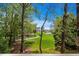 Picturesque view of the golf course with trees from the property at 679 Riverwalk Dr. # 201, Myrtle Beach, SC 29579